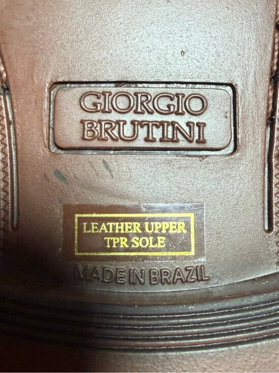 Giorgio Brutini Brown Woven Tassel Loafers Men’s 9.5D Leather Brazil main image 12